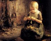 埃弗特 彼特斯 : A Child Peeling Potatoes